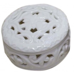 ROUND PORCELAIN TRINKET BOX 77x70 h43