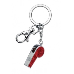 KEYCHAIN WHISTLE WITH CRYSTALS - NO BOX