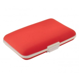 BUSINESS CARD CASE SILICON RED