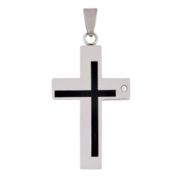 PENDANT STEEL CROSS