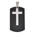 PENDANT STEEL MILITARY CROSS - 40x23