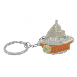 KEYCHAIN SAILING SHIP COLORED - NO BOX