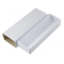 КАРТОННАЯ КОРОБКА БЕЛАЯ - РУЧКА НЕ ВКЛЮЧЕНА