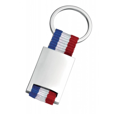 
                                            KEY CHAIN - TEXTILE RIBBON FRENCH FLAG
                                            
