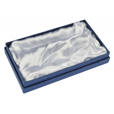 
                                                CARDBOARD BOX BLUE - WHITE SATIN - EMPTY
                                                