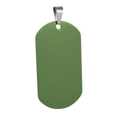 
                                            MILITARY TAG ALUMINIUM GREEN 29x53
                                            