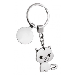 KEY CHAIN CAT TWISTED/COIN-NO BOX