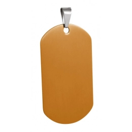 MARINES IDENTITY TAG ALUMINIUM GOLD