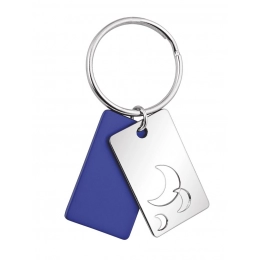 KEYCHAIN TWO PLATES MOON