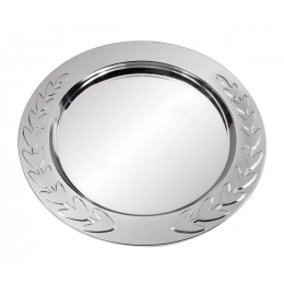 PLAQUE WITH DECORATION LAUREL DIAM.20 CM