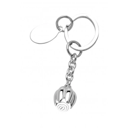KEYRING  - WHITE TULIP