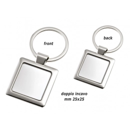 Брелок с двойным отверстием 25x25 мм