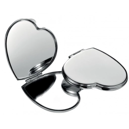 POCKET MIRROR 'LITTLE HEART' - CHROMED