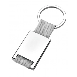 KEY CHAIN TEXTILE GREY-NO BOX