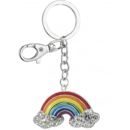 KEY RING RAINBOW WITH STRASS - NO BOX