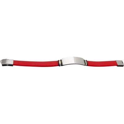 
                                            STEEL AND RED BRACELET
                                            