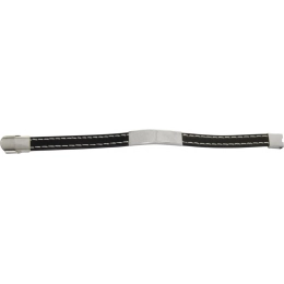 STEEL AND BLACK BRACELET - WHITE SEAM