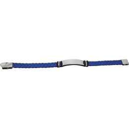 BRACELET BLUE AND STEEL TWINE