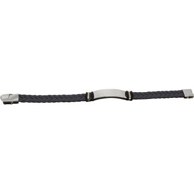 
                                                BRACELET BLACK AND STEEL TWINE
                                                