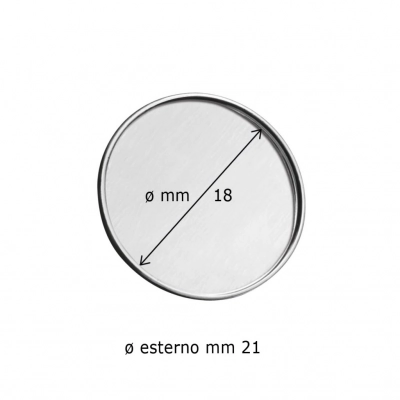 
                                            ROUND LAPEL PIN BROOCH METAL 21/18 mm
                                            