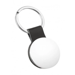 KEYRING ROUND AND PU - NO BOX