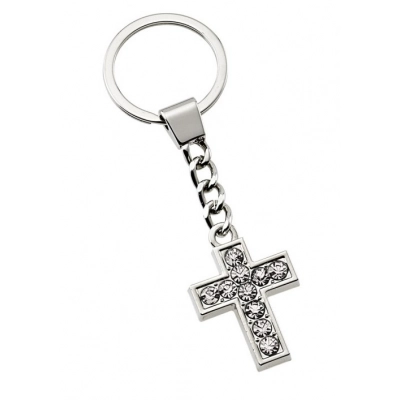 
                                            KEYCHAIN CROSS WITH TRANSPARENTS CRYSTAL
                                            