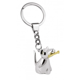KEY CHAIN LITTLE DOG WITH BONE