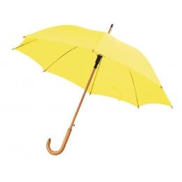 UMBRELLA YELLOW WOODEN HANDLE d=105 cm