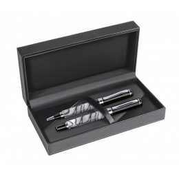 BLACK PU BOX FOR 1/2 PENS- NO PEN