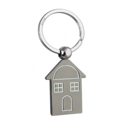 KEYCHAIN HOUSE BURNISHED