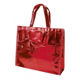 Сумка для покупок блестящая красная
