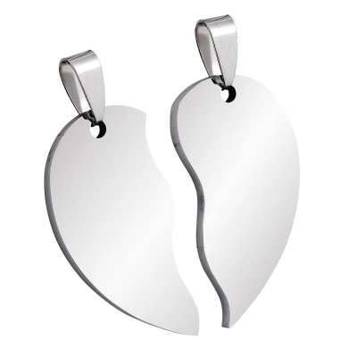 
                                            PENDANT STEEL BROKEN HEART
                                            