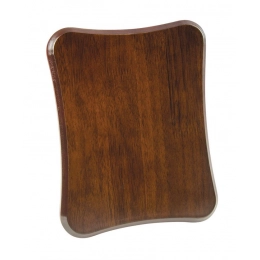 SHAPED PLAQUE WALNUT 200X250X15 MM