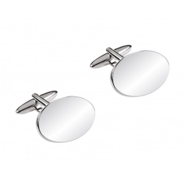 OVAL CUFFLINKS 14.5 x 19.2 mm - NO BOX
