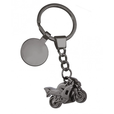 
                                            KEYCHAIN MOTORBIKE BLACK CHROMED
                                            