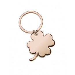 KEYCHAIN FOUR-LEAF CLOVER ROSE GOLD