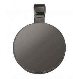 ROUND PLATE SIZE 1 EURO BLACK