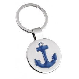 Брелок с украшением в виде синего якоря