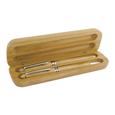 
                                                ROLLERBALL+BALL PEN BAMBOO WITH BOX
                                                