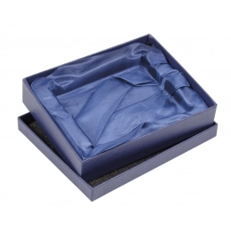 BLUE BOX SATIN BLUE 210X180X50 MM