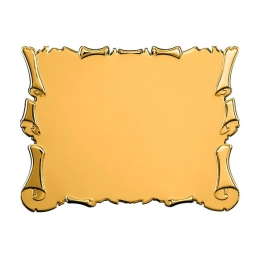 TARGA PERGAMENA SUBLIMAZIONE 230X180 mm