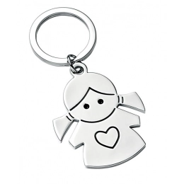 KEY CHAIN GIRL - HEART - NO BOX