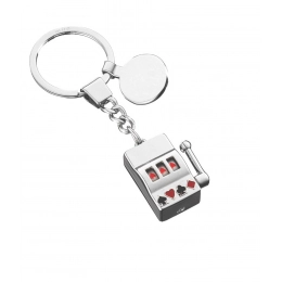 KEYCHAIN SLOT MACHINE WITH TOKEN