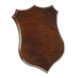 PLAQUE SHIELD WALNUT 190X260X15MM