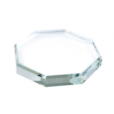 
                                            PAPER WEIGHT OCTAGONAL GLASS 120x120x19
                                            