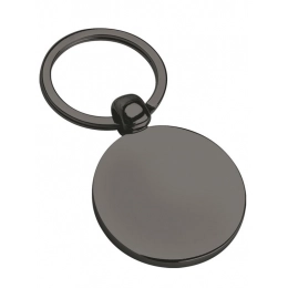 KEYCHAIN ROUND FLAT d=37 mm BURNISHED