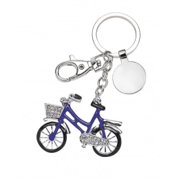 KEY CHAIN BICYCLE BLUE/BLACK - NO BOX