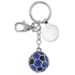 KEY CHAIN FOOTBALL BALL BLACK BLUE