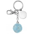 Брелок в виде футбольного мяча, светло-голубой
