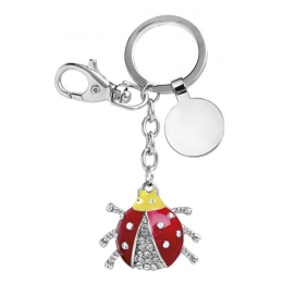 KEY CHAIN LADYBIRD YELLOW/RED - NO BOX